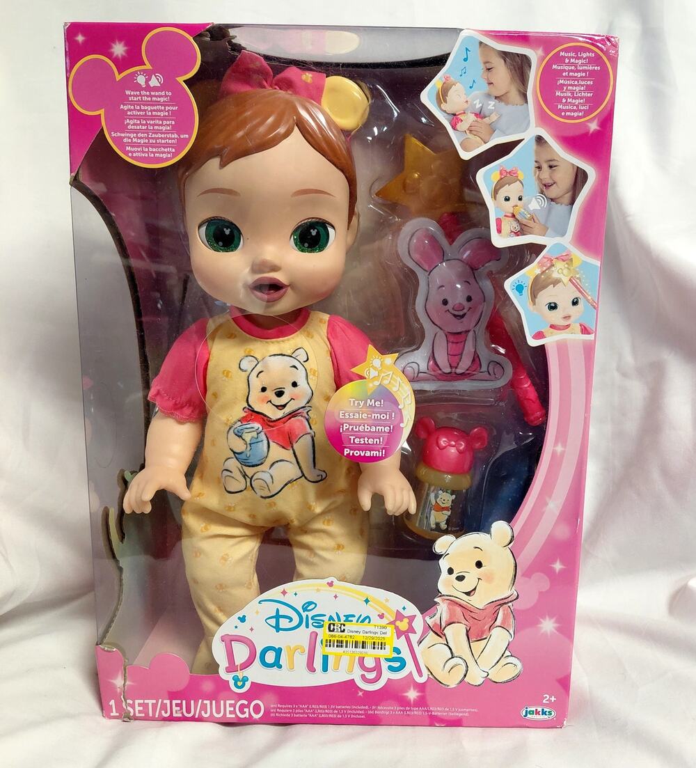 Disney Darlings Baby Doll Winnie the Pooh Piglet New